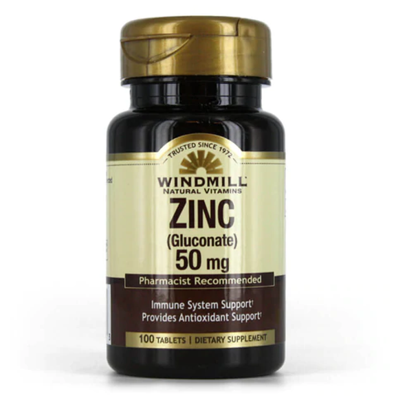 Windmill Zinc Gluconate 50mg (100 tablets) - Pharmacy | Bridge Rx ...